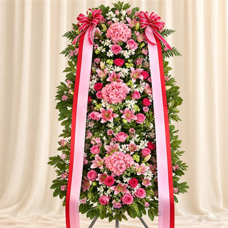 축하화환 3단